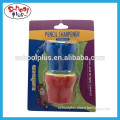 Fancy one hole novelty big colored factory plastic pencil sharpener